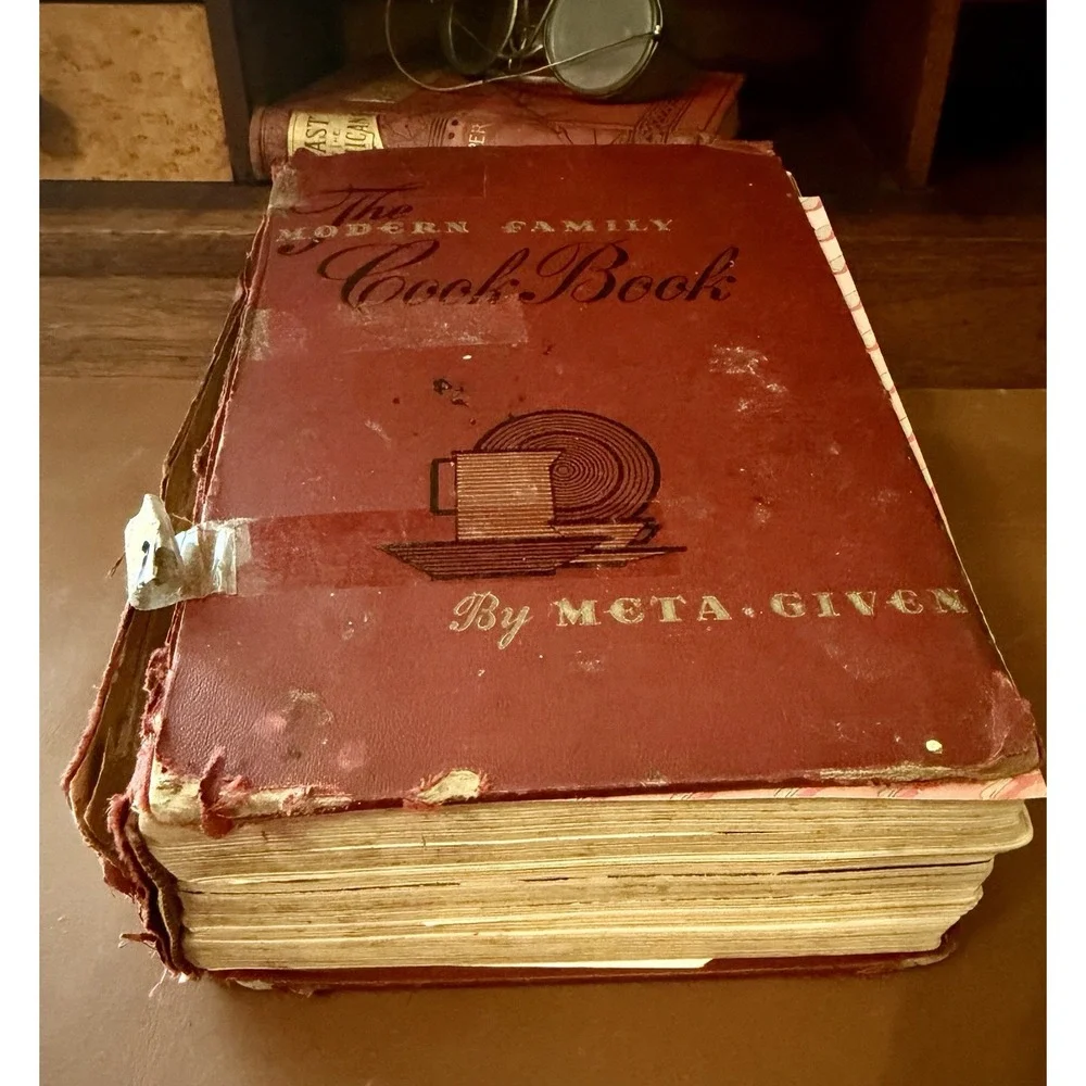 Vintage Ephemera & Recipes Inside The Modern Family Cook Book 1940s Estate Find